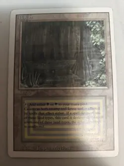 Magic the Gathering 1994 Bayou Revised Edition Rare Dual Land moderately Played - Image 1