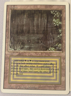 Bayou Magic the Gathering 1994 rare dual land: Bayou Revised Edition - Image 1