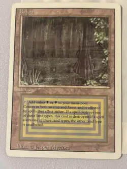 Bayou Magic the Gathering 1994 rare dual land: Bayou Revised Edition - Image 2