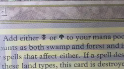 Bayou Dual Land Magic The Gathering MTG Revised Edition - Image 4