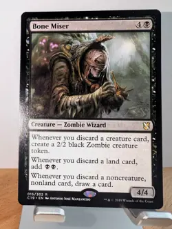 Bone Miser (015/302) Commander 2019 - NEAR MINT - Regular - Rare - MTG - Image 1