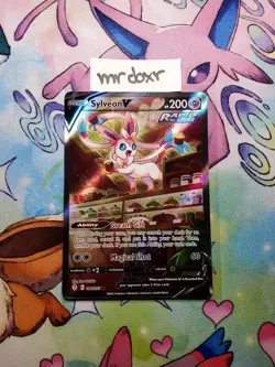 Sylveon V Alt Art Evolving Skies 184/203 Pokemon Card Holo Rare 2021 Near Mint - Image 1