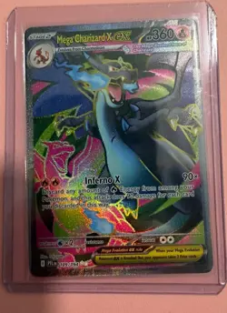 Mega Charizard X EX 109/094 Full Art Pokemon Phantasmal Flames NM+ Pack Fresh - Image 1