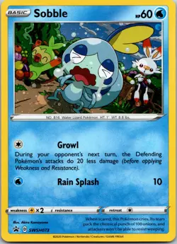 Pokemon Sword & Shield Promo Cards #SWSH073 Cosmos Holo Sobble NM - Image 1