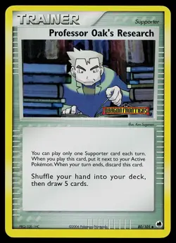 Pokemon Card - Professor Oak's Research Dragon Frontiers 80/101 Reverse Holo - Image 1