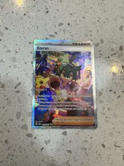 Pokemon TCG Kieran SIR- Twilight Masquerade Holo Card 218/167 Mint Condition - Image 1