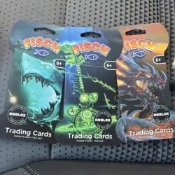 3 X Roblox Fisch Trading Card Booster Pack Factory Sealed. New Cards - Image 1