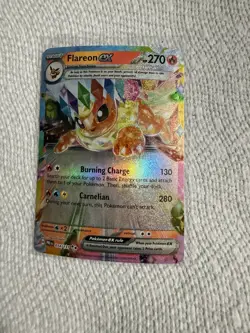 Flareon EX 014/131 Prismatic Evolutions Holo Card (NM Condition) - Image 1