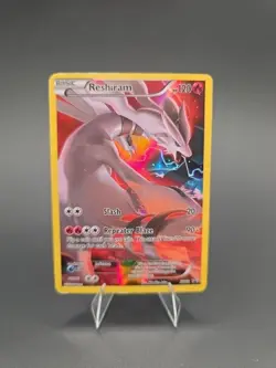 Pokemon TCG Reshiram XY Black Star Promos XY74 Full Art Holo Promo Card MP - Image 1