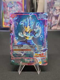 Vegeta FB03-20 SR* Dragon Ball Super Fusion Dokkan Battle Card Near Mint - Image 1