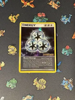 Pokemon Cards Boost Energy 87/108 Reverse Holo STAMPED ex Power Keepers - (LP) - Image 1
