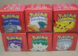 Pokemon 23k Gold Plated Trading Cards Complete Set (6) SEALED Burger King 1999 - Image 1