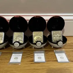 BURGER KING 1999 POKEMON 23K GOLD PLATED TRADING CARD - COMPLETE SET (CHARIZARD) - Image 3