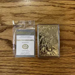 BURGER KING 1999 POKEMON 23K GOLD PLATED TRADING CARD - COMPLETE SET (CHARIZARD) - Image 4