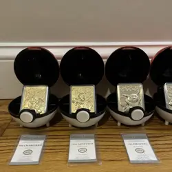 BURGER KING 1999 POKEMON 23K GOLD PLATED TRADING CARD - COMPLETE SET (CHARIZARD) - Image 2