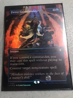 Fierce Guardianship Borderless Foil - Mythic - Commander Masters MTG - Image 1