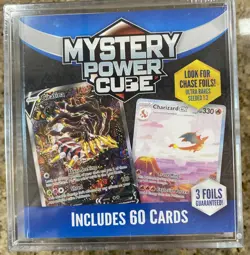 Pokemon TCG 2024 MYSTERY Power Cube, 60 Trading Cards, 3 Foils Guaranteed - Image 2