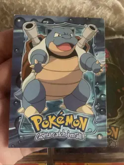Pokemon TCG Blastoise #9 Topps Black Logo 2nd Edition Non Holo E9/12 Stage 9 - Image 1