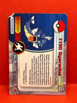 Pokemon Topps Gyarados #130 1999 Topps TV Animation Edition Non Holo - Image 4