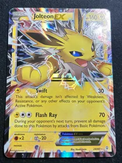 Pokemon TCG LOT OF 3 Jolteon, Vaporeon, and Glaceon EX Holo Cards Generations - Image 2