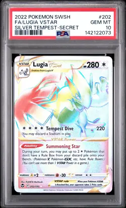 PSA 10 LUGIA VSTAR 202/195 FULL ART SECRET SILVER TEMPEST POKEMON 😍 - Image 1