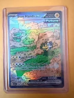 Pokemon TCG Iron Hands EX 248/182 SV Paradox Rift Holo - Image 1
