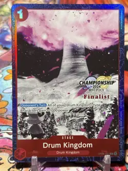 DRUM KINGDOM - One Piece OP08-020 - PROMO Championship Series CS 2024 Finalist - Image 1