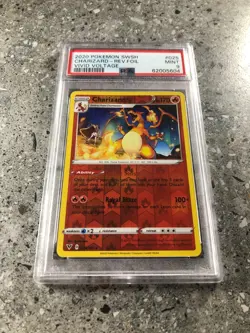 Pokemon TCG Cards Charizard 025/185 Vivid Voltage Reverse Holo Rare PSA 9 MINT - Image 1
