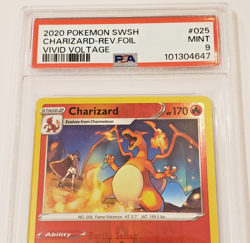 🔴Charizard 025/185 2020 Sword and Shield: Vivid Voltage Reverse Holo PSA 9 - Image 2