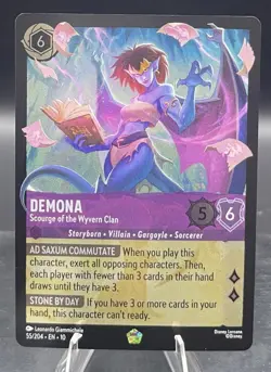 Disney Demona Scourge of The Wyvern Clan Lorcana 55/204 Legendary. Cold Foil. - Image 1