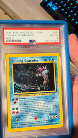 Shining Gyarados #65/64 Double Holo Error PSA 4 - 2001 Pokemon Neo Revelation - Image 2