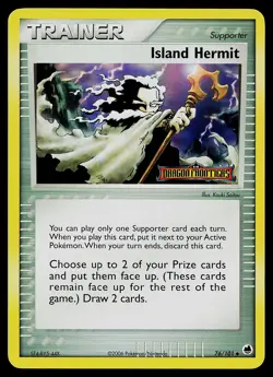 Pokemon Card - Island Hermit Dragon Frontiers 76/101 Reverse Holo Stamped - Image 1