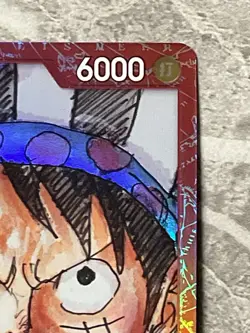 Monkey .D.Luffy P-022 Red Frame Promotion Card Japanese One Piece TCG Near Mint - Image 5