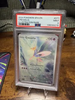 Pokemon TCG Cresselia Card 71/64 Shrouded Fable Illustration PSA 9 - Image 1