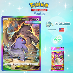 Pokemon TCG Pocket - Mega Kangaskhan ex Rainbow Card (English) - Image 1