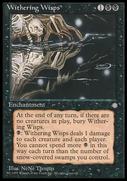 MTG WITHERING WISPS EXC - FUOCHI FATUI AVVIZZENTI - IA - MAGIC - Image 1