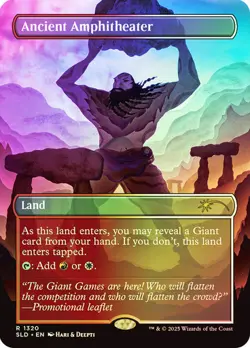 Magic The Gathering MTG ANCIENT AMPHITHEATER FOIL Secret Lair NM Near Mint - Image 1