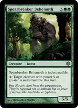 Japanese Spearbreaker Behemoth ~ Near Mint Shards of Alara Foreign Stock Image M - Image 1