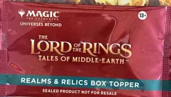 MTG Lord of the Rings: Tales of Middle-earth - Realms & Relics Box Topper Pack - Image 1