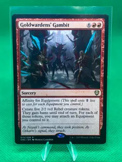 MTG Near Mint Goldwardens' Gambit - [Phyrexia: All Will Be One Commander] - Image 1