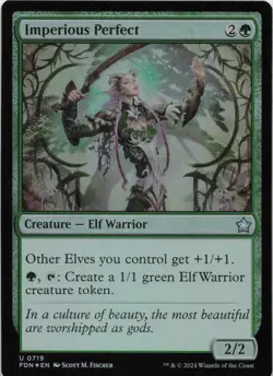 Imperious Perfect - FOIL - U Foundations 719 - MTG - Image 1