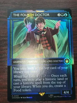 1x FOIL SHOWCASE THE FOURTH DOCTOR - Doctor Who - MTG - Magic the Gathering - Image 1