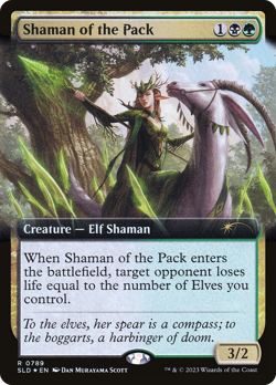Shaman of the Pack (Secret Lair) FOIL PROMO NM Black Green Rare CARD ABUGames - Image 1