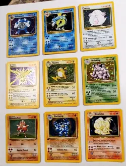 1999 Pokemon Base Set Holo Lot Of 9 #3,6,7,8,11,12,13,14,16 - Image 2