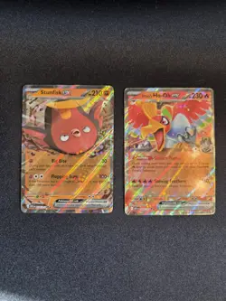 Ascended Heroes - Pokemon TCG - Ethan's Ho-oh Ex & Stunfisk Ex- Lot of 2 - NM - Image 1