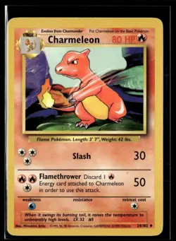 1999 Classic - Base Set Charmeleon Stage 1/Uncommon #24 - Image 1