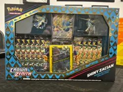 Pokemon TCG Crown Zenith Shiny Zacian Premium Figure Collection -New Sealed - Image 1