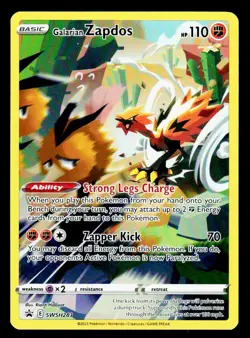 Galarian Zapdos SWSH283 Holo Black Star Promo Pokemon 2023 Sword & Shield NM - Image 1