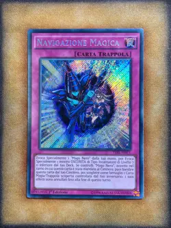 Yugioh Magician Navigation TDIL-EN071 Secret Rare 1st Ed ITALIAN NM - Image 1