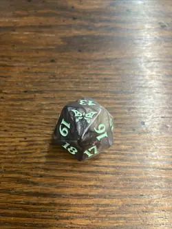 MTG Duskmourn Nightmare Bundle OVERSIZED Glow in the Dark Spindown D20 Dice - Image 1